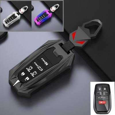 6 Buttons Zinc Alloy Silicone Car Remote Key Fob Case Cover For Toyota Sienna