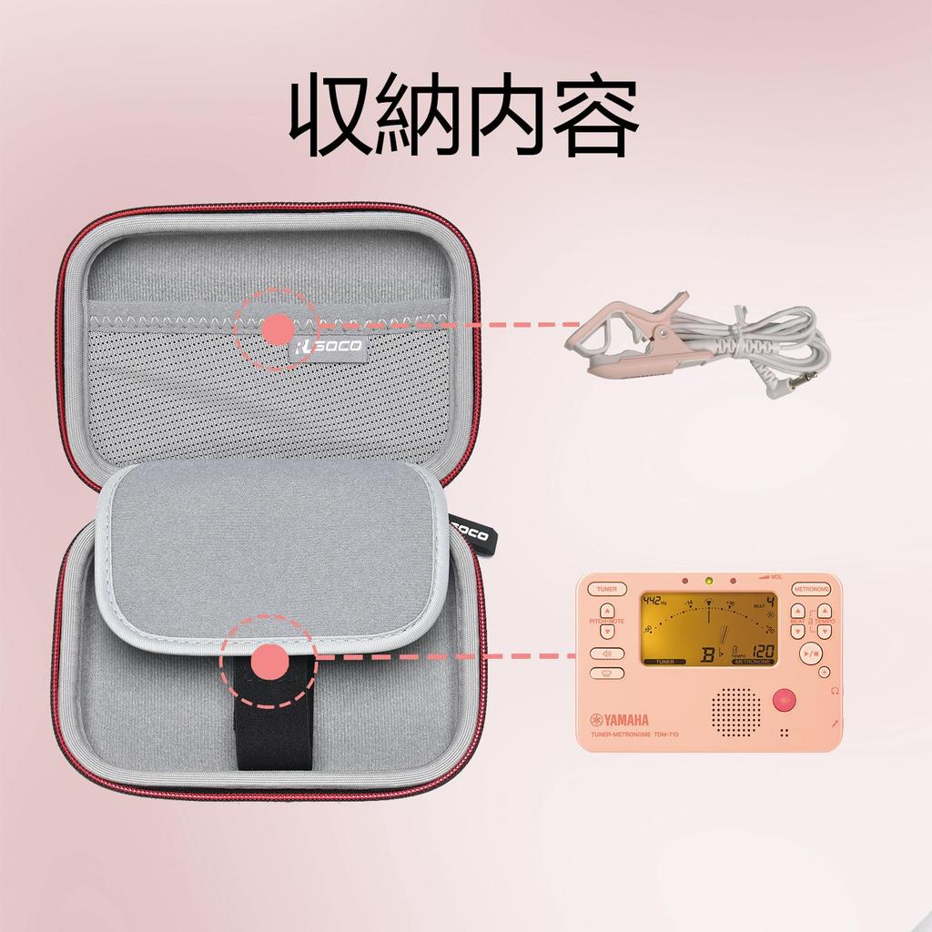 RLSOCO Storage Case Compatible with Yamaha TunerMetronome TDM-700KORG TM-60TM-50 etc.