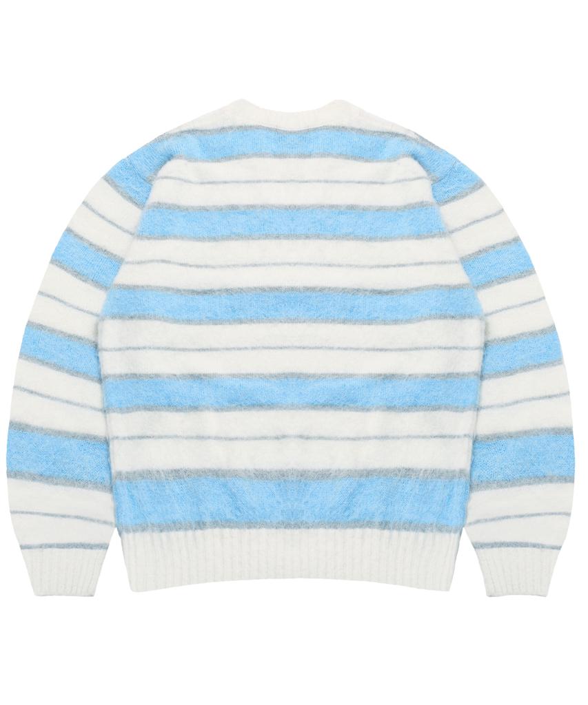 IDWS Vector Stripe Mohair Knit Ivory