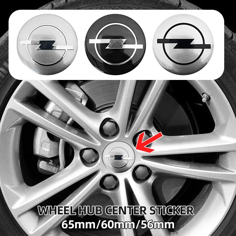 4 Stück 3D 56mm 60mm 65mm Auto-Radnaben-Mittelkappe Für Opel Logo Emblem Radnaben-Abdeckung Auto-Logo Aufkleber Styling Zubehör