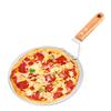 1Pc Pizza Shovel Pastry Tools Accessories Pizza Peel Round Stainless Steel Non-Stick Pizza Paddle Spatula With Oak Wooden Handle
