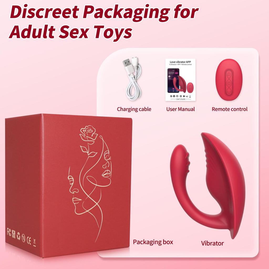 Remote-Control Wearable Vibrator with Dual Vibration for Women
