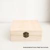 In-Stock Paulownia Wood Retro Flip-Top Rectangular Storage Box