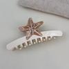 Non-Slip Starfish Hair Claw Clip Ocean Style Hair Barrettes Acetate Shark Clip  For Women