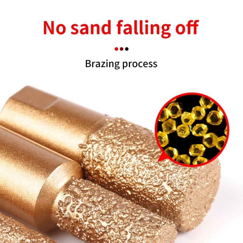 3Pieces Heavy Duty M10 Thread Drill Bit Basin Slotting Tool For Angle Grinder Ceramics Tile Marble Precisions Machining