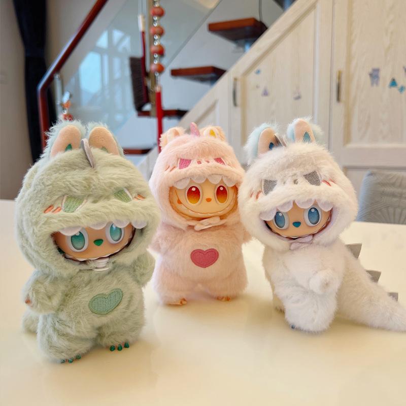 Pour les vêtements de poupée Labubu 15/17cm Tenue Dinosaure Petit démon Ailes d'Ange Pour Ropa labubu vêtements Accessoires