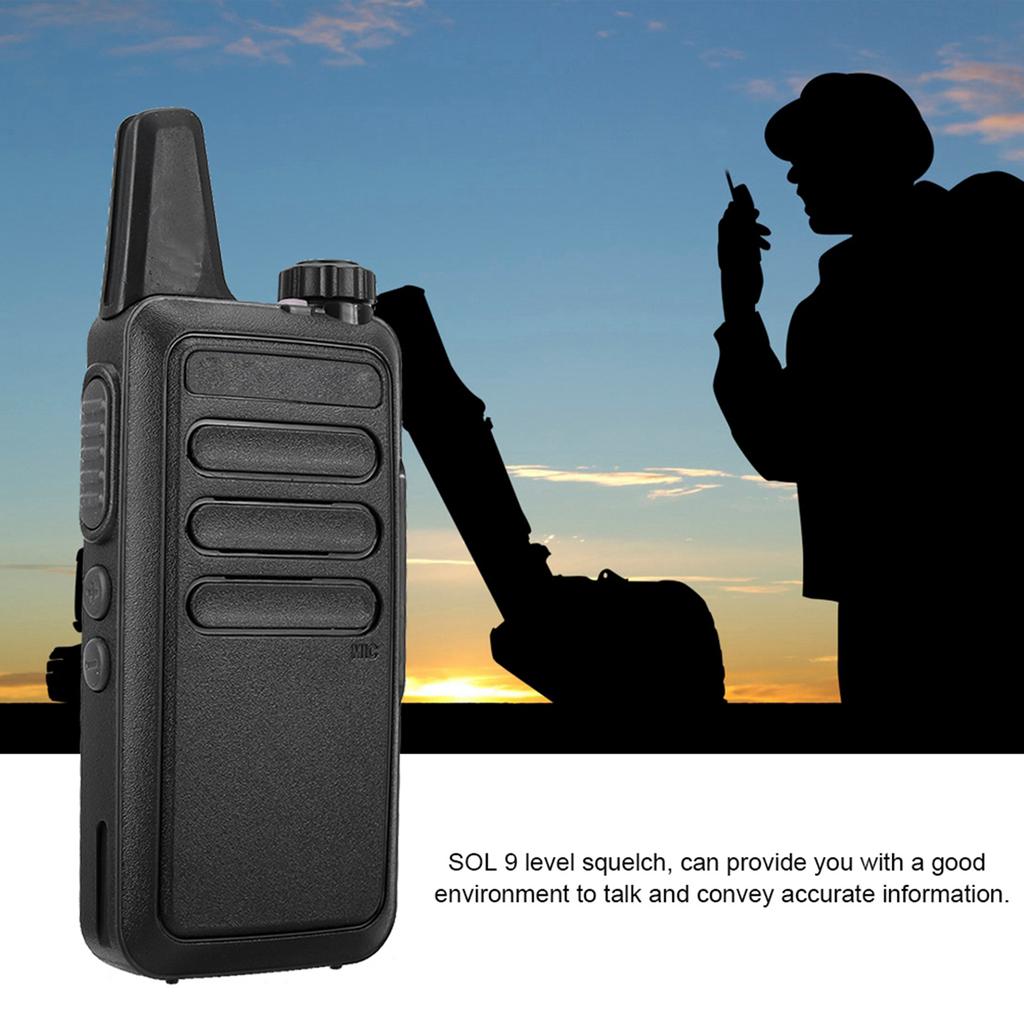 Mini Ultra Thin Anti Interference HD Two Way Radio Walkie Talkie Fits for Baofeng(Model C)