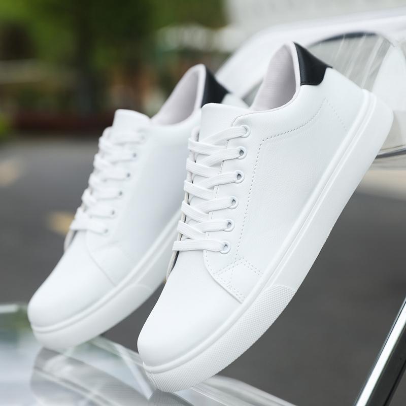 Zapatos Casuales para Hombre Blancos Zapatos de Tendencia de Estilo Otoño Nueva Moda Zapatillas Casuales para Hombre Antideslizantes Ligeros Cómodos Zapatos Planos