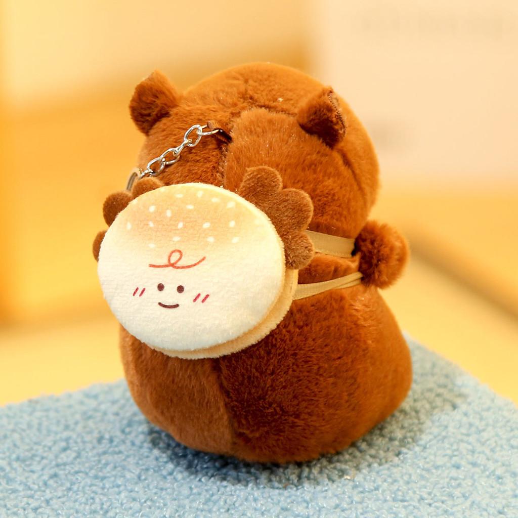 Capybara Soft Plush Doll Keychain With Pp Cotton Filling For Collectors And Gifts