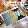 Personalized Crystal Velvet Carpet Lazio FC Pattern Non Slip Floor Rug