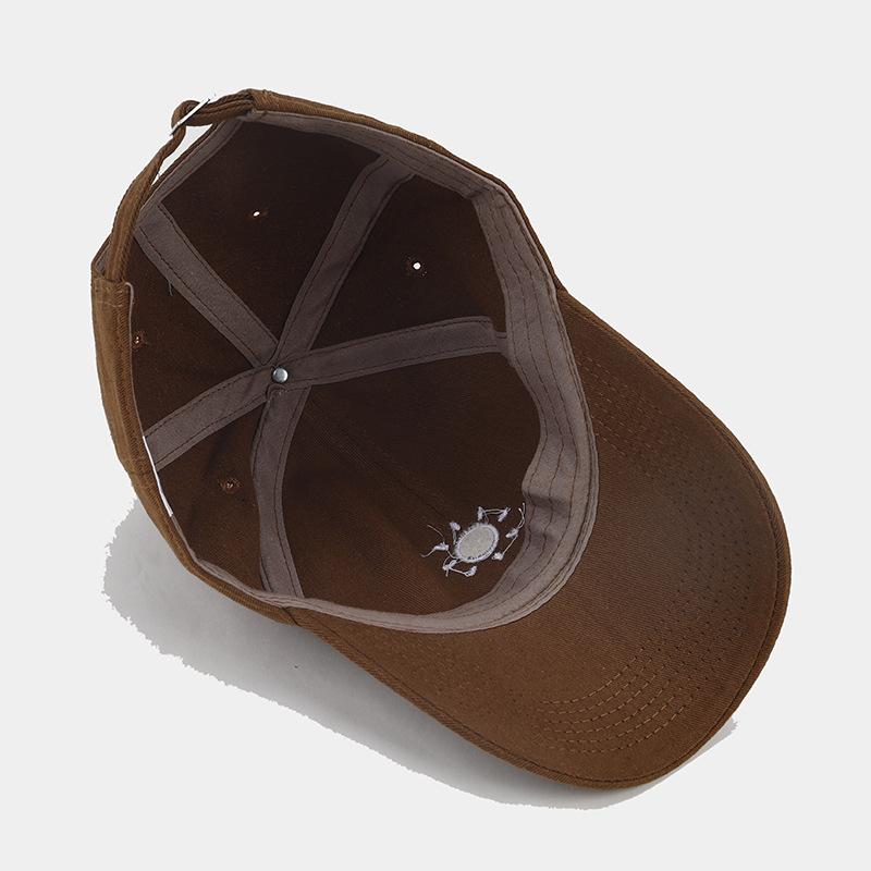New Sun Embroidery Soft Top Baseball Cap Trendy Men's Fashion Versatile Cap Women's Face Small Outdoor Sun Hat