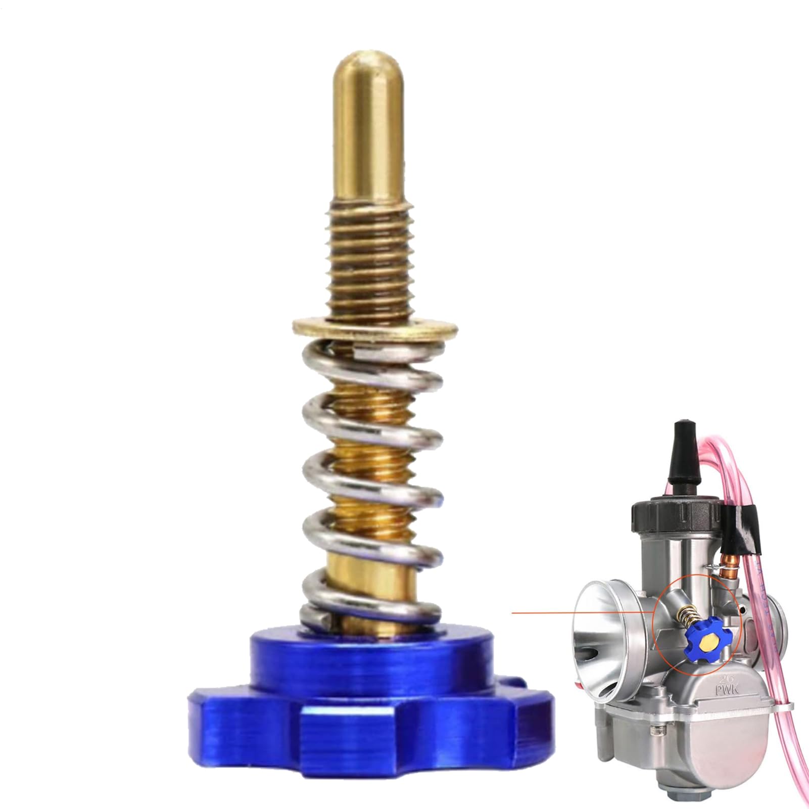 

Carburetor Idle Screw, Carburetor Idle Adjuster Screw, Idle Speed Adjuster Ratio Screw, Motorcycle Supplies, Please refer to the description