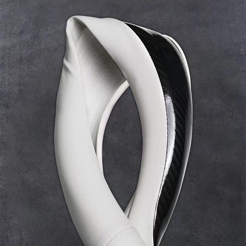 Leather Carbon Fiber Car Steering Wheel Cover Car Accessories For Porsche Cayenne Panamera Macan Boxster 911 928 944 918 917