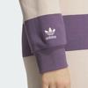 adidas Originals Colorblock Long-Sleeve Sports Dress in Dark Grey and Violet IN1061