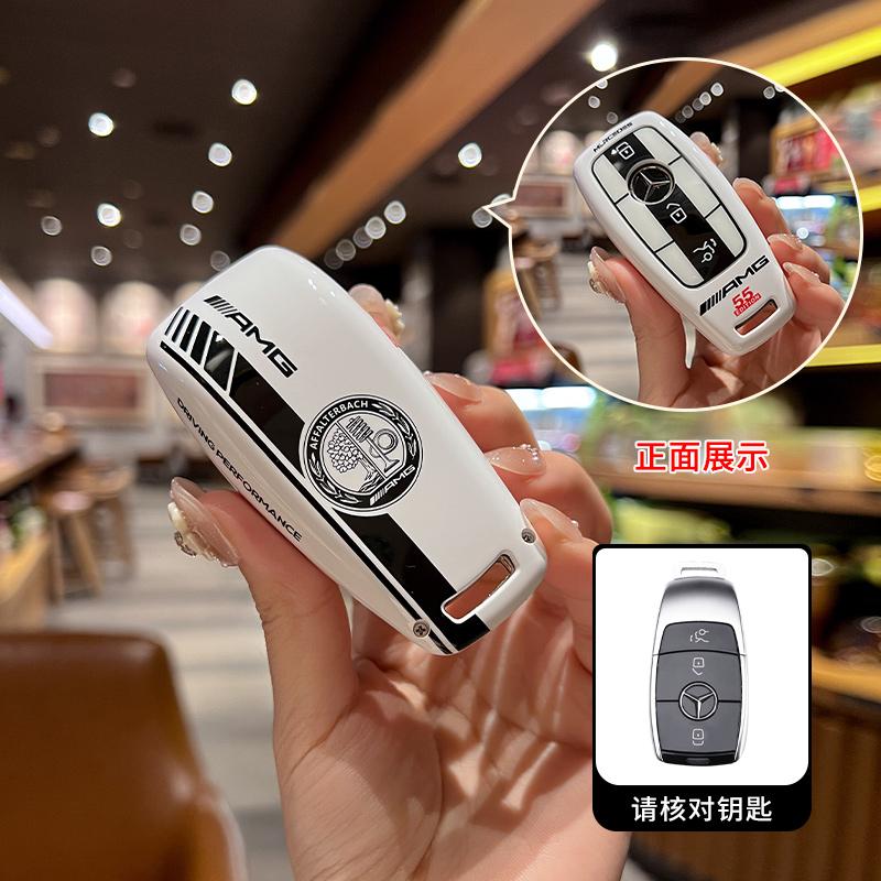 Car Remote Key Case Cover Shell For Mercedes Benz A C E S G Class GLC CLE CLA GLB GLS W177 W205 W213 W222 X167 AMG Leather Fob ZK9
