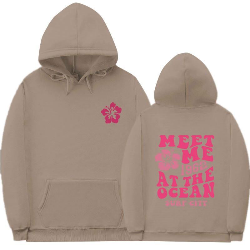 Mens Hooded Sweatshirt Casual Loose Fit Cotton Pullover With Ribbed Cuffs Hem Sport Leisure