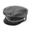 Bristol Novelty Unisex Adults Punk Leather Cap