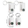 Pocket Survival Compass Multifunctional Guiding Compass Thermometer Keyring Pocket Sized Compass Keyring Compass Pendant