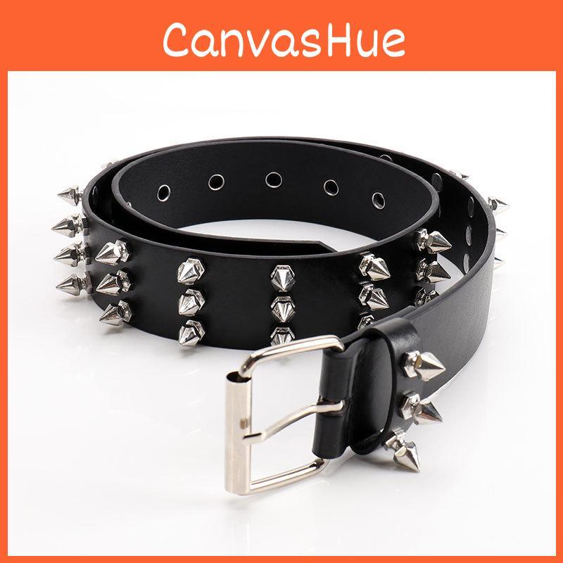 Solid Fashion Color Rivet Design Women Casual Belt For Street Style Wearing