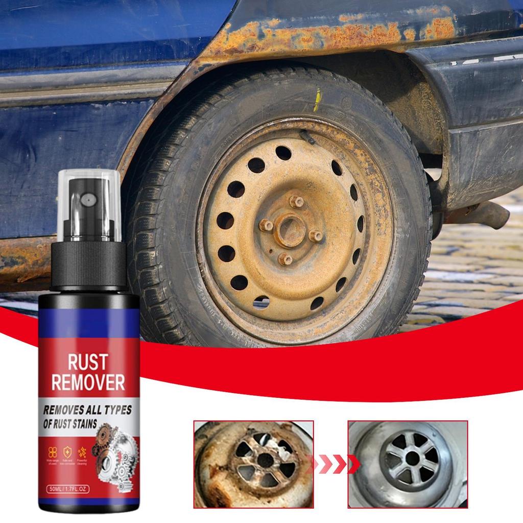 Car Rust Remover Detailing Car Rust Dissolver Spray Heavy Duty Auto Polishing Cleaner For Stainless Steel Equipment Machinery