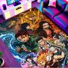 Demon Slayer Print Rug, Washable Floor Carpet, For Entryway Dorm Laundry Room Office Study, Home Decor Birthday Christmas Gift