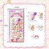 Chisafly Squishy Butt Squishy Kids Reward Craft Set of 2 Stickers, Marshmallow, 3D, Soft, Cute, DIY, Planner, Stickers, Decorative, Stick-on,