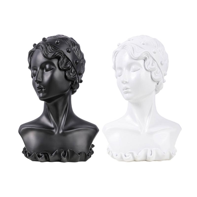 Elegant Jewelry Presentation Stand Mannequin Shaped Earrings and Rings Display Rack Accessory Presentation Stand