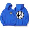 Japan Anime Db Postavy Wu Print Streetwear Muži Oversize Ležérní Mikina s kapucí Móda s kapucí Módní svetr Volná Kapesní Street Man Hoody