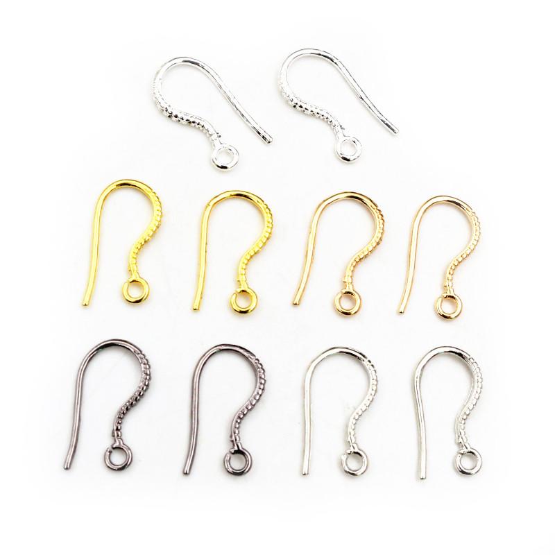 20pcs 17x8mm Brass Matel DIY Earring Hooks Findings Earrings Clasps Earwire Jewelry Making Accessories Supplies