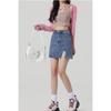 Women's Fashion Casual Skirt For Women Button Denim Buttock Skirt