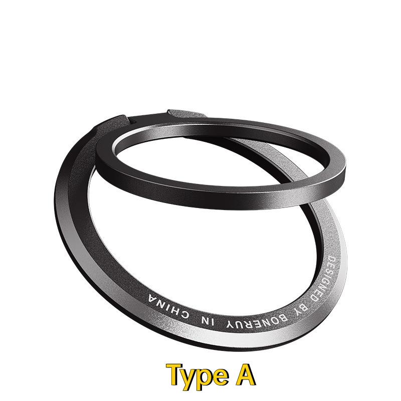 Ultra-thin Cell Phone Ring Holder Magnetic Ring Rotatable Foldable Kickstand Magnet Grip Desktop Stand for MagSafe IPhone 15 14