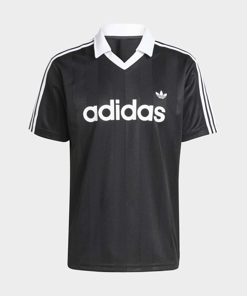 adidas Archive Collar Engineered Jersey - Black / Ke3584