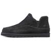 MENS USA Comfortable Ankle Length Snow Boots Men's Black 205178-BBK