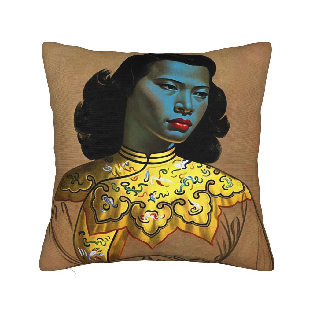 Miss Wong Vladimir Tretchikoff Pillowcases Funny Pillow Case For Sofa Home Decor Custom Pillow Cover