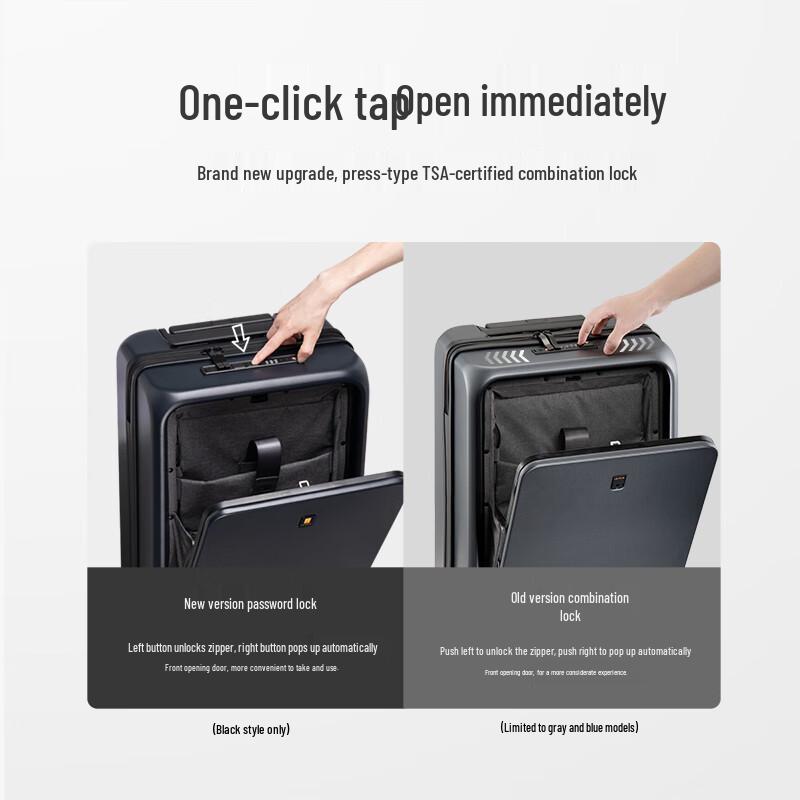 LEVEL8 LA-1683 Front-Opening Carry-on Luggage