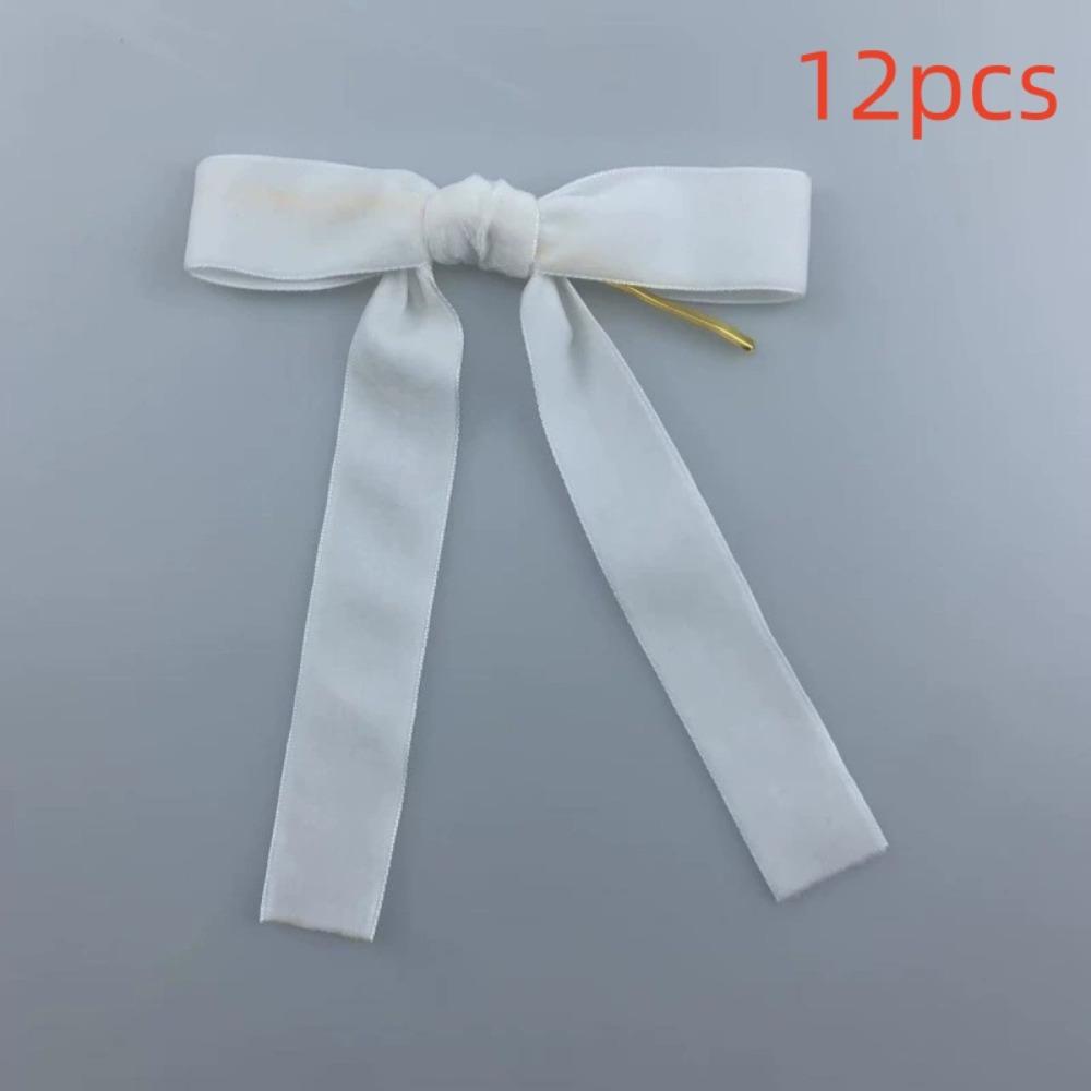 Home Decor Velvet Ribbon Bows With Cable Tie Velvet Christmas Bows Xmas Decorations