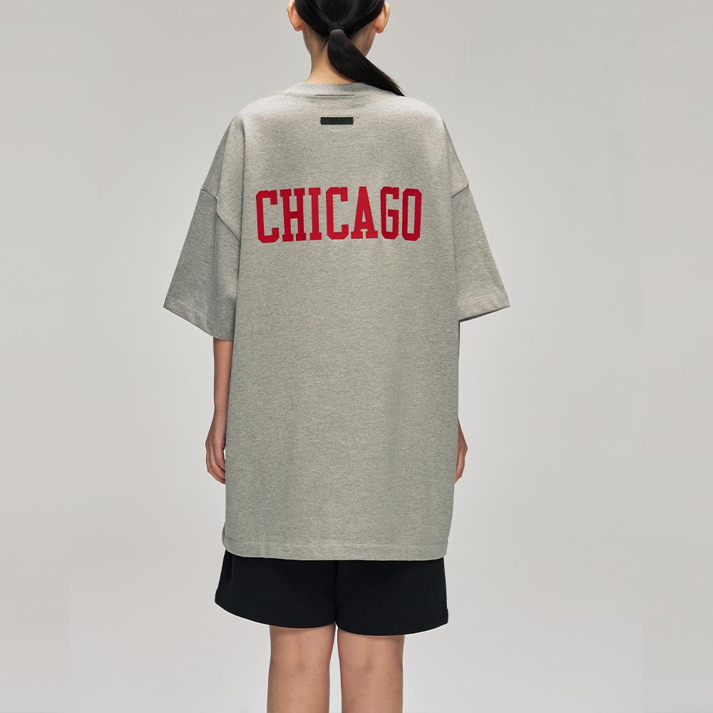 Fear of God Essentials Bulls 90s Tee Concrete Heather Men Tops Grey 125NB252006F