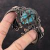 Tibetan Turquoise Cuff Bracelet Copper Wire Wrapped Bangle Adjustable Cuff Handmade Bracelet Gemstone Bangle Copper Jewelry Anniversary Gift