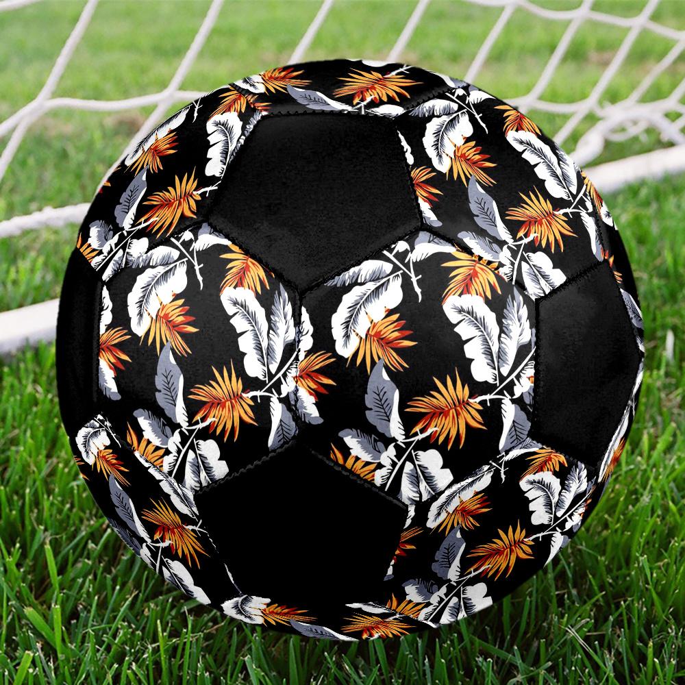 1pc Tropical Leaves Durable Soccer Ball/Football, Size 5, Perfect for Training, Entertainment And Competition,Gift Yy26060651