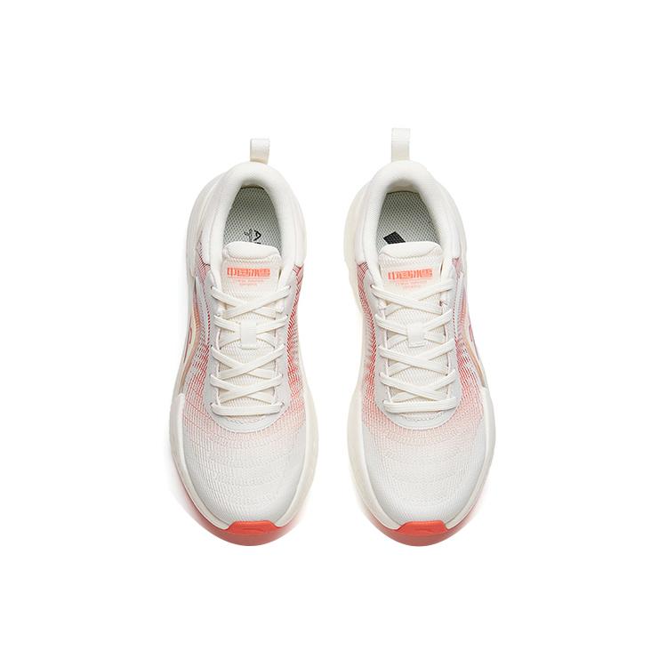 Anta Cushioning Breathable Abrasion Resistant Low top Training Shoes Women's Ivory White 122217785-4