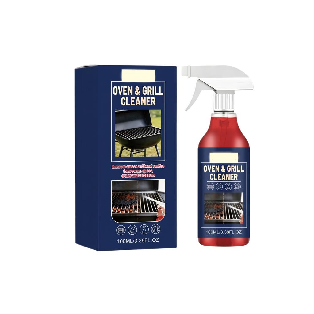 Oven and Grill Cleaner Spray 100ml for Household Use Effective Grease and Oil Removal Suitable for Kitchen Appliances and Barbecue Grills