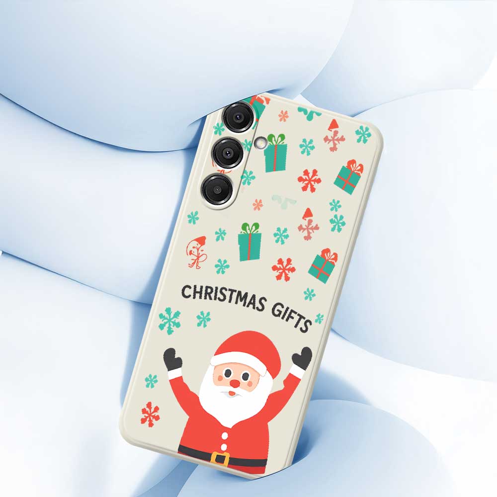 For Samsung Galaxy A16 5G/4G Case Christmas Gifts Pattern Printing Straight Edge TPU Phone Back Cover