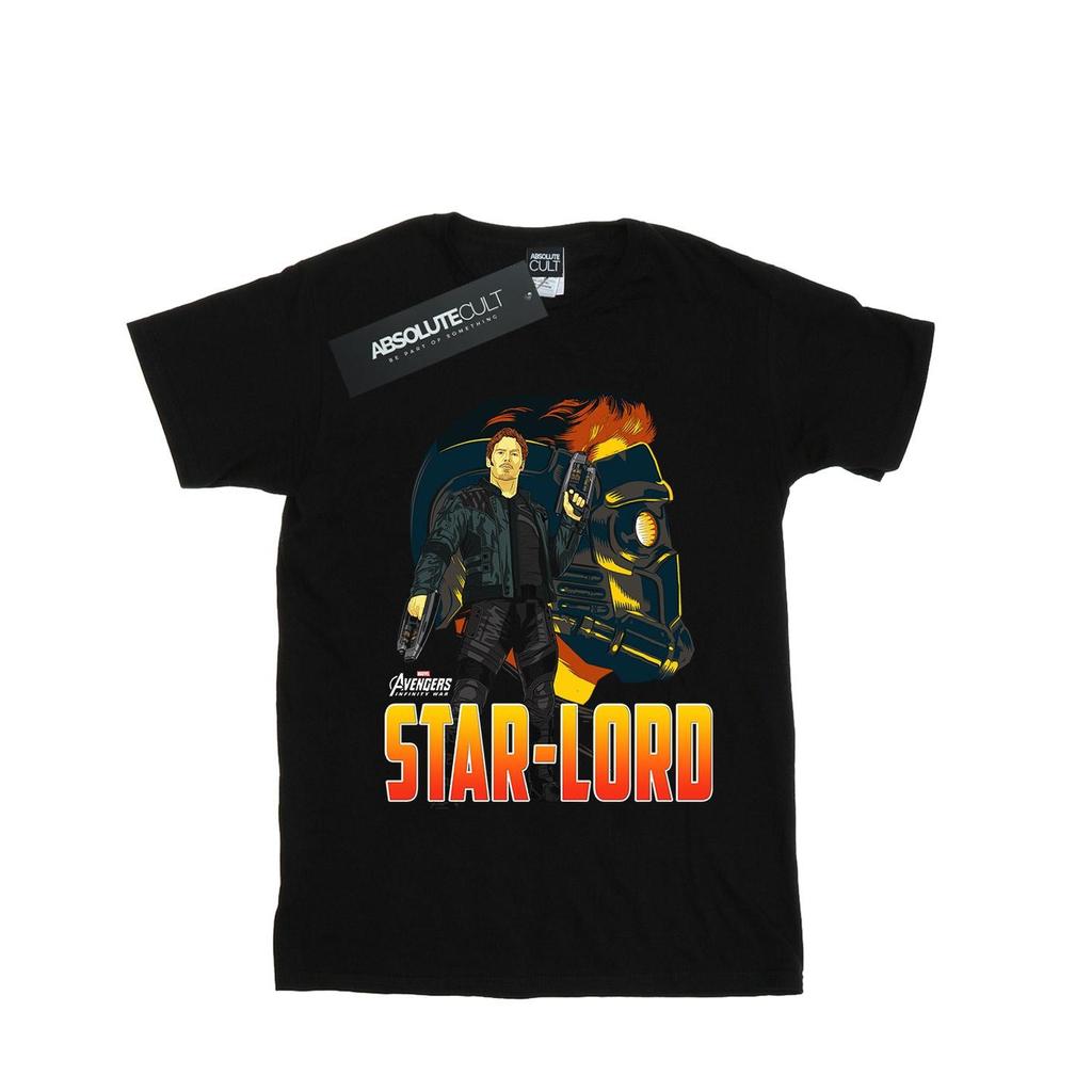 Marvel Mens Avengers Infinity War Star Lord Character T-Shirt