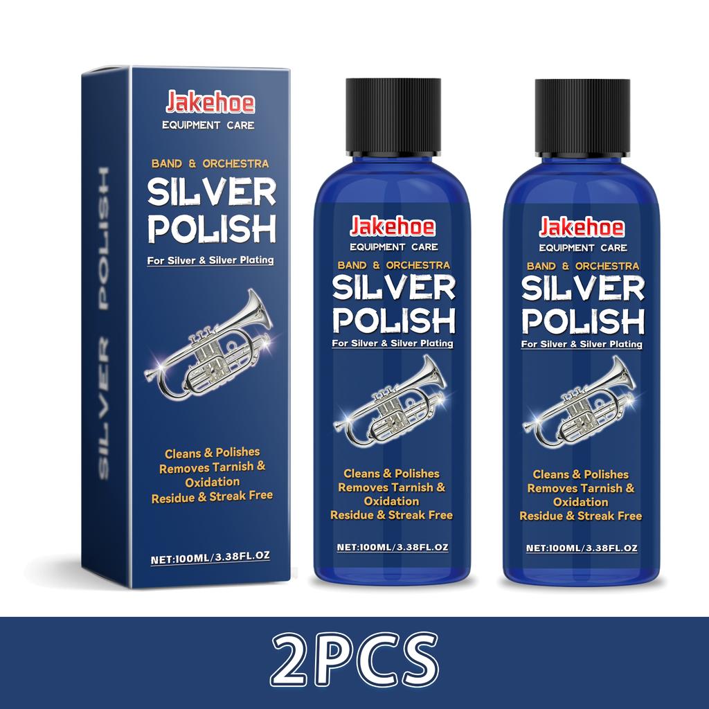 Silver Polish Suitable For Cleaning Maintaining Polishing And Refurbishing Silver Jewelry And Silver Plated Musical Instruments