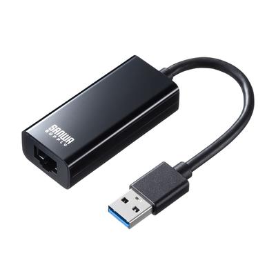 SANWA SUPPLY USB To LAN Adapter 3.2 (Black) USB-CVLAN1BKN
