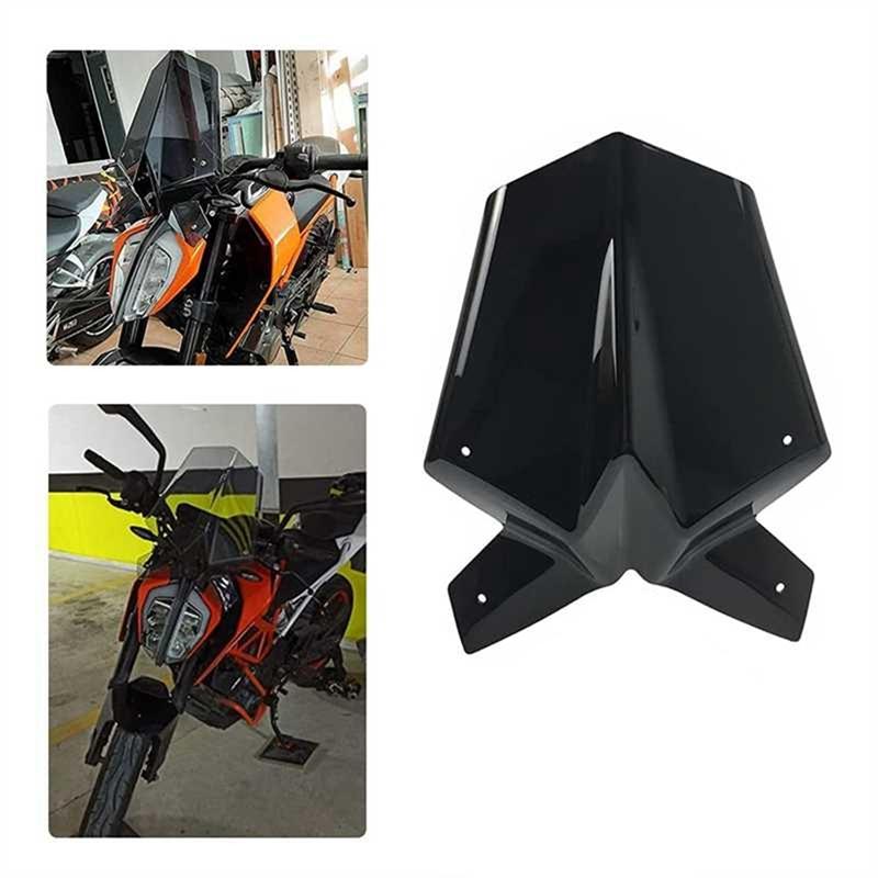 NEW-For DUKE 125 200 390 2017-2025 Motorcycle Windscreen Windshield Screen Shield Bracket Wind Deflector Protection Shell