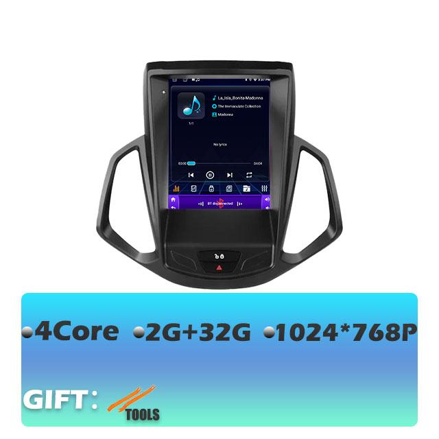 

9,7 дюйма для Ford EcoSport 2013-2017 Android 14 автомобильный радиоприемник автомультимедийный плеер IPS Tesla вертикальный GPS Carplay стерео DVR