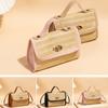 New Fashion Ladies Handbag Woven Straw Large Capacity Underarm Bag Tote Bag Comfortable Cross Body Messenger Bag