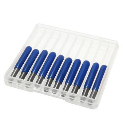 10PCS Fraises de Gravure en Carbure Massif Outil pour Fraiseuse CNC Forme en V Angle de 60 Degrés pour le Traitement de Précision du Métal et la Découpe du Plastique