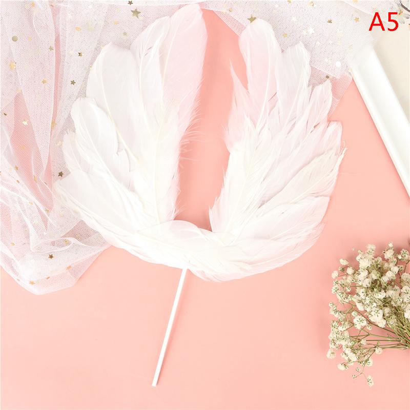 

Angel Feather Wing Flag Cake Toppers for Wedding Birthday Party Cake Top Decor